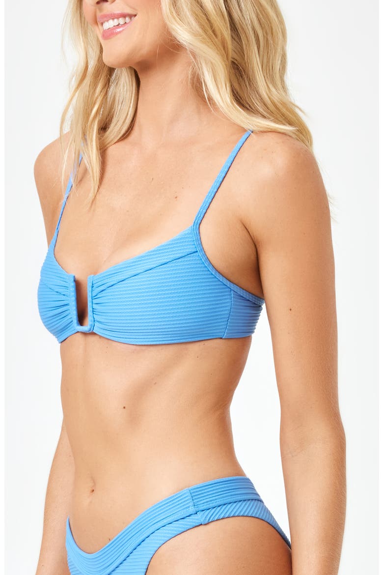 Peyton Bikini Top, Alternate, color, CORNFLOWER