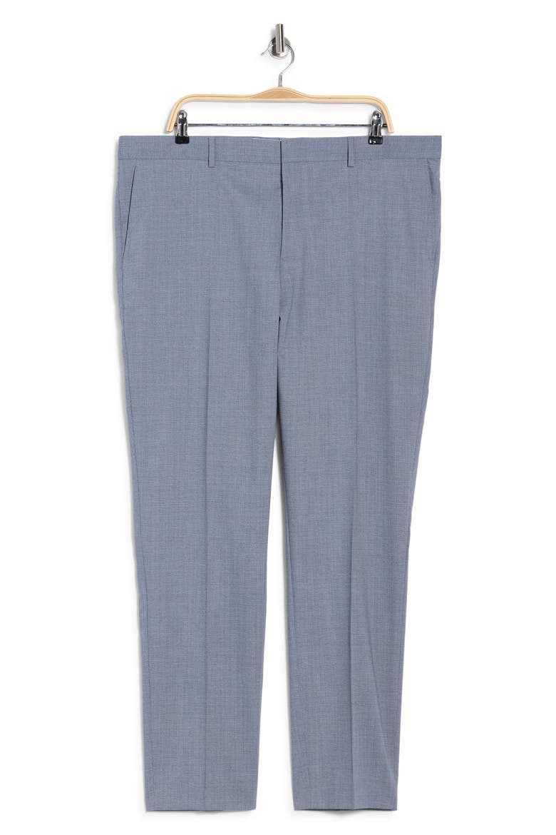 Genius Flat Front Stretch Dress Pants, Main, color, LIGHT/ PASTEL BLUE