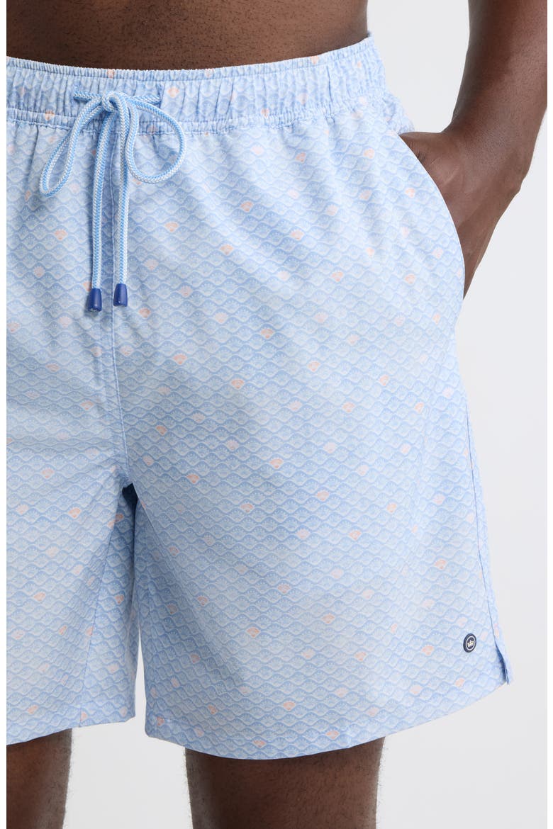 Shoreline Rays Swim Trunks, Alternate, color, COTTAGE BLUE