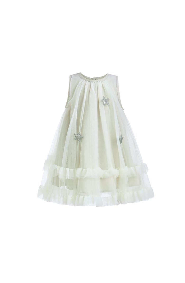 Mimi Tutu Sleeveless Star Ruffle Dress, Alternate, color, Mist