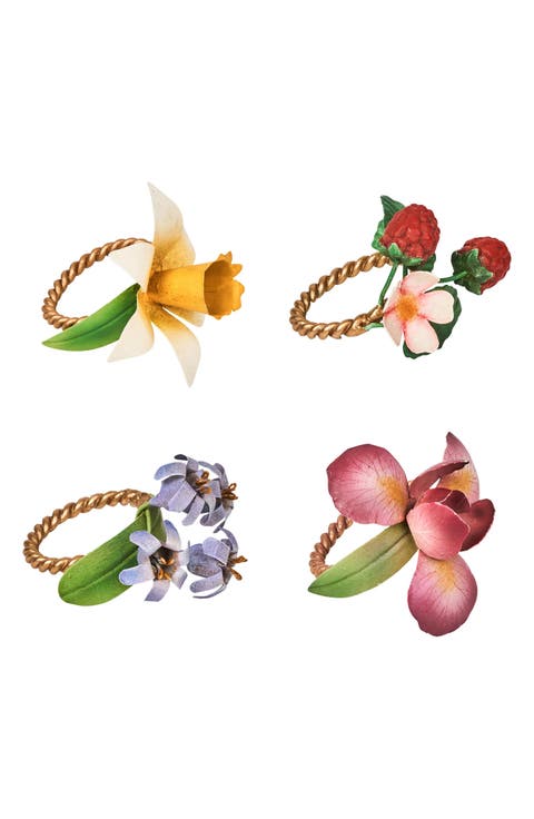 Meadow Set of 4 Napkin Rings