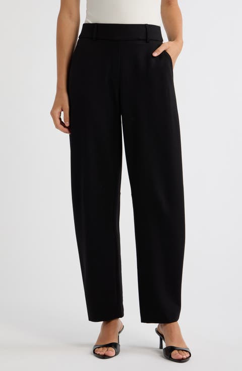 Slash Pocket Barrel Leg Pants