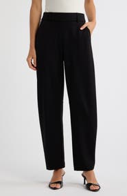 Anne Klein Slash Pocket Barrel Leg Pants