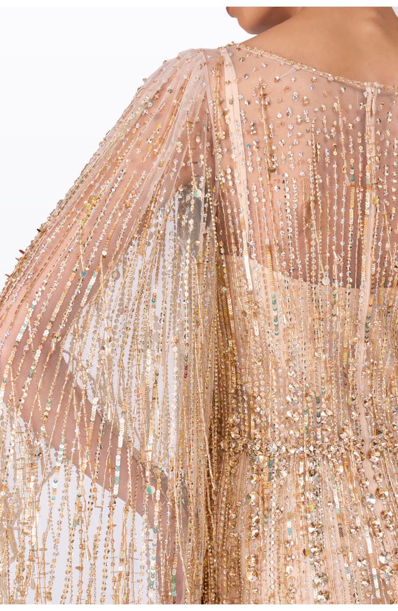 Jenny Packham Dazzle Dress, Alternate, color, Illusion