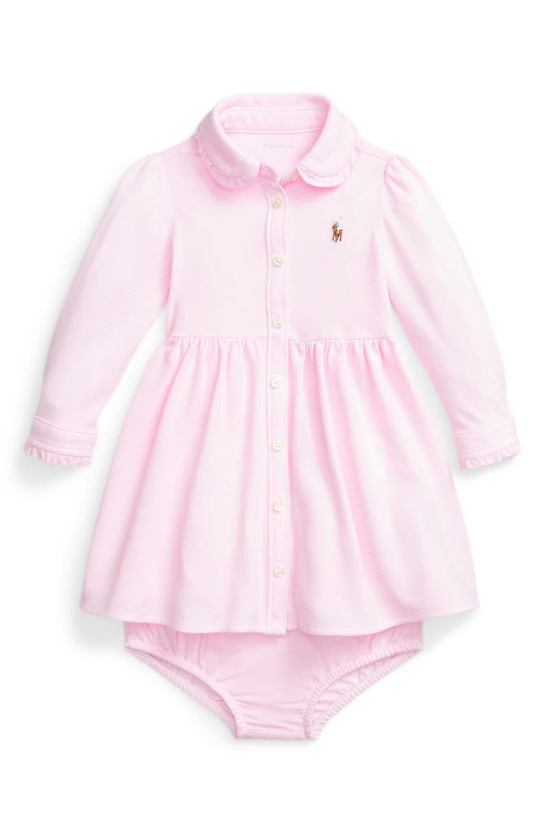 Ralph Lauren Collared Cotton Dress & Bloomers, Main, color,