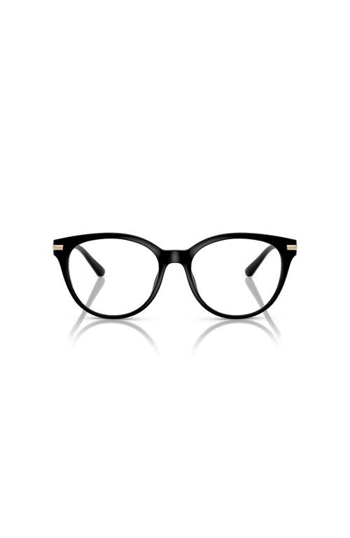 Michael Kors 54mm Round Optical Glasses In Black