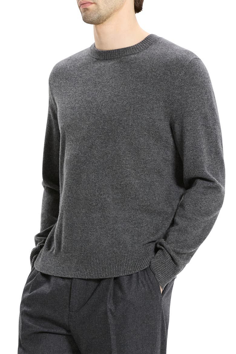 Hilles Cashmere Sweater, Alternate, color, CHARCOAL MELANGE