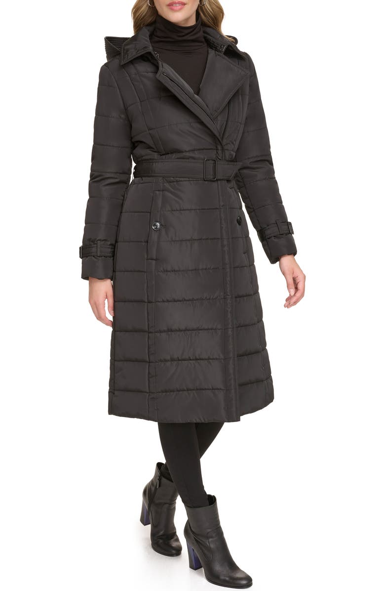 Kenneth Cole New York Quilt Trench Puffer Jacket, Alternate, color,