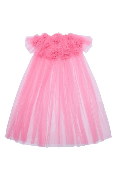 Kids
 Floral Tulle Cape (Big Kid)
