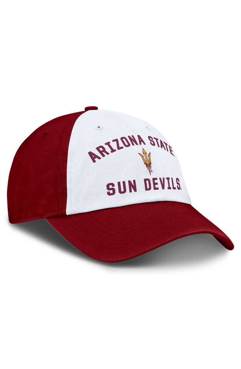 TOP OF THE WORLD Men's Top of the World  White Arizona State Sun Devils Weston Adjustable Hat, Alternate, color, White