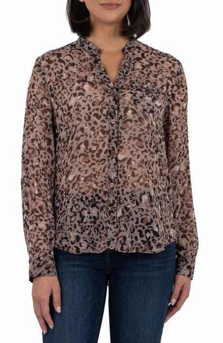 KUT from the Kloth Jasmine Chiffon Button-Up Shirt