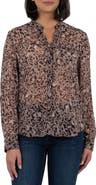 KUT from the Kloth Jasmine Chiffon Button-Up Shirt