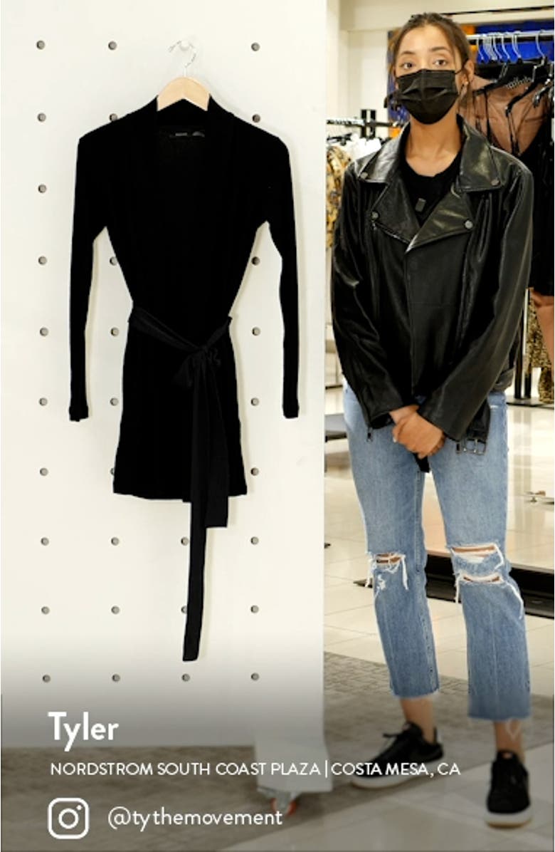 Ulla Brushed Rib Wrap Cardigan, sales video thumbnail