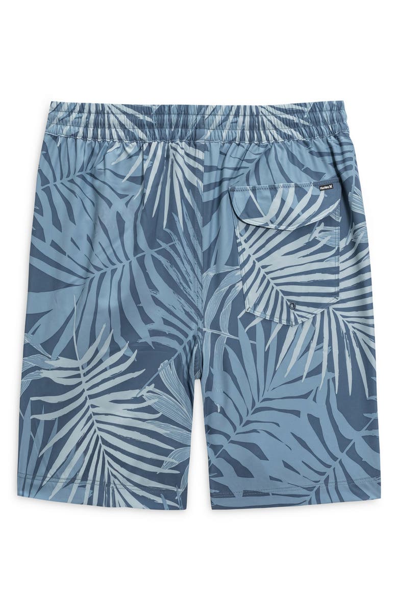 Hurley Tropic Ferns Volley Swim Trunks, Alternate, color, Hypnotic