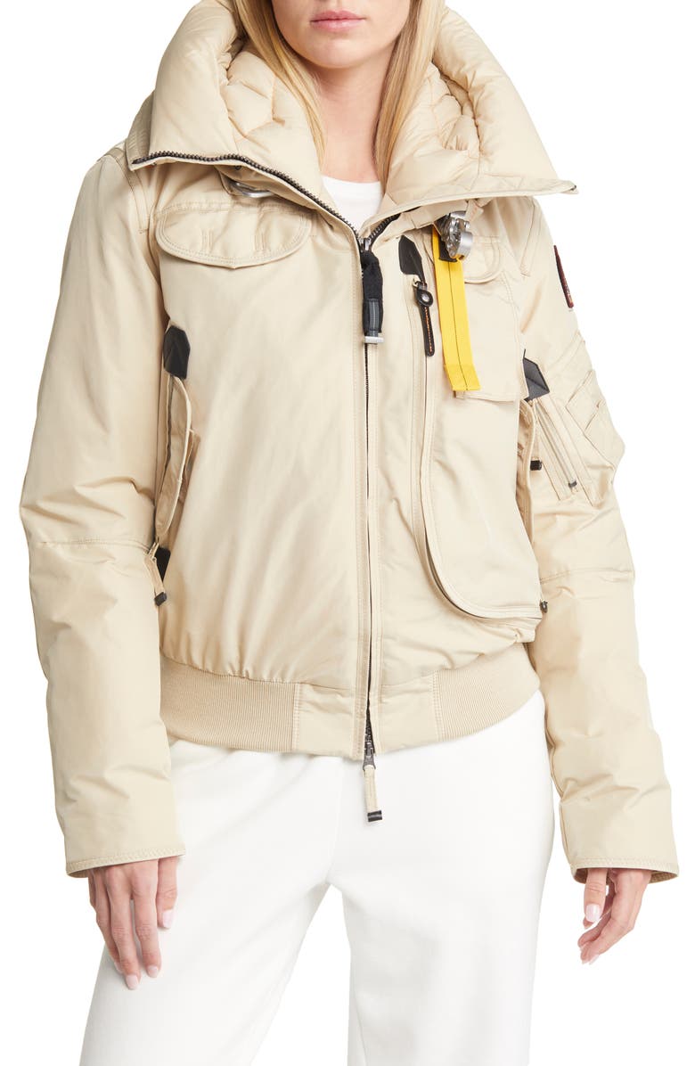 Parajumpers Women's Gobi Base Bomber Down Jacket, Alternate, color, Tapioca