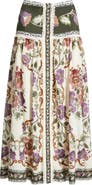 FARM Rio Rococo Floral Midi Skirt
