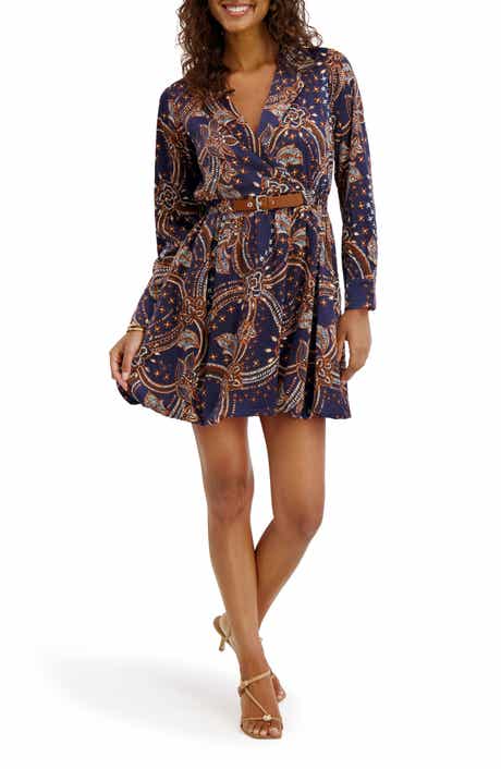 Print Satin Chermuse Minidress