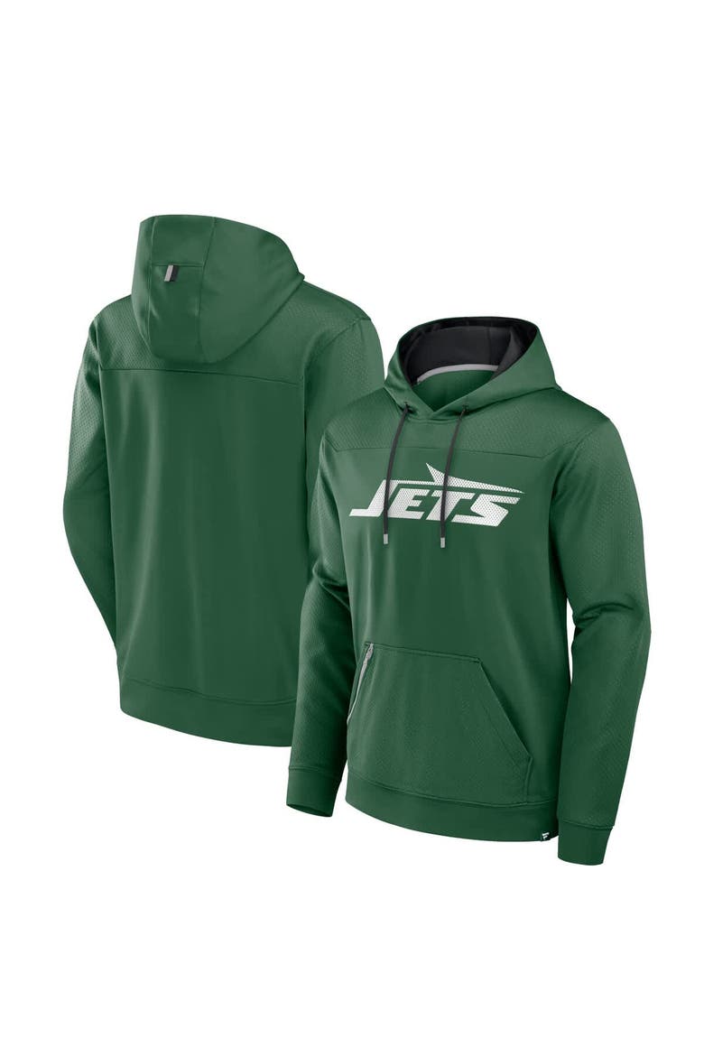 Men's Fanatics Green New York Jets Defender Pullover Hoodie, Main, color, Green