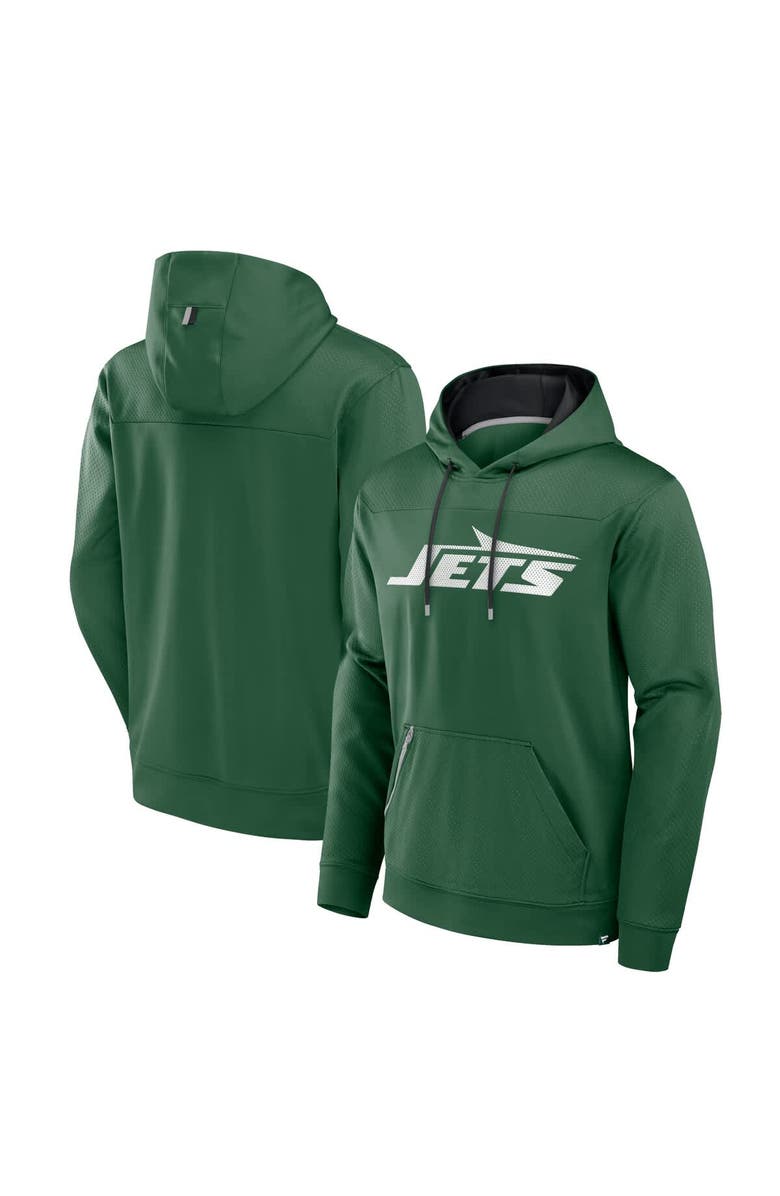 FANATICS Men's Fanatics Green New York Jets Defender Pullover Hoodie, Main, color, Green