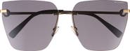 BVLGARI Rimless Butterfly Sunglasses