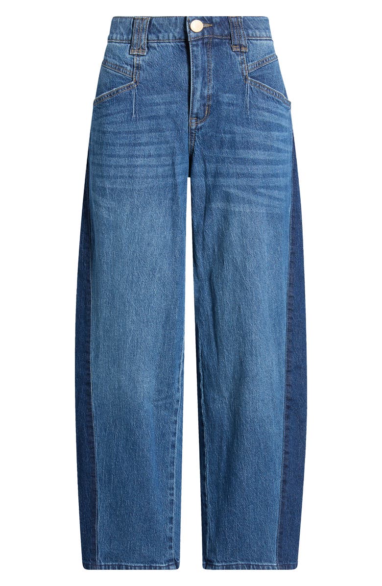 Wit & Wisdom High Waist Barrel Jeans, Alternate, color, Blue