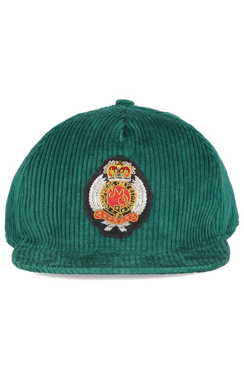 Members Only Corduroy Baseball Cap - Members Only Crest, Main, color, Green