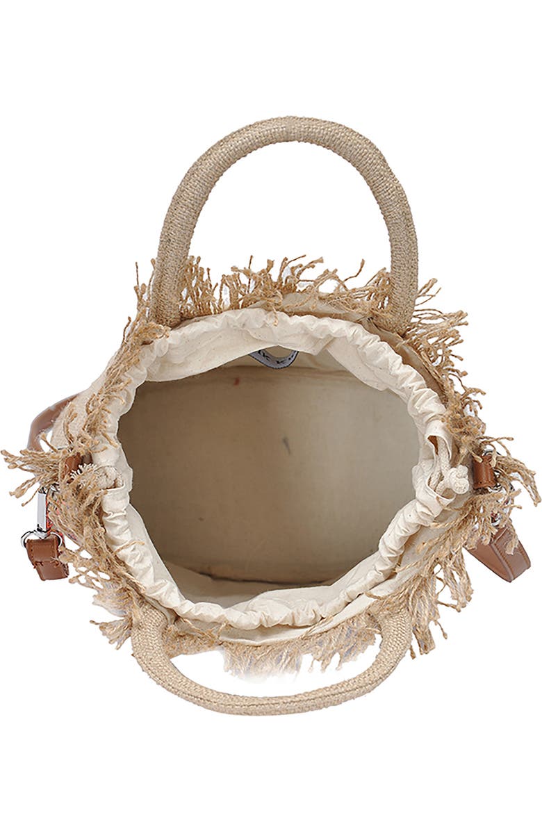 Antik Kraft Embroidered Straw Tote, Alternate, color,