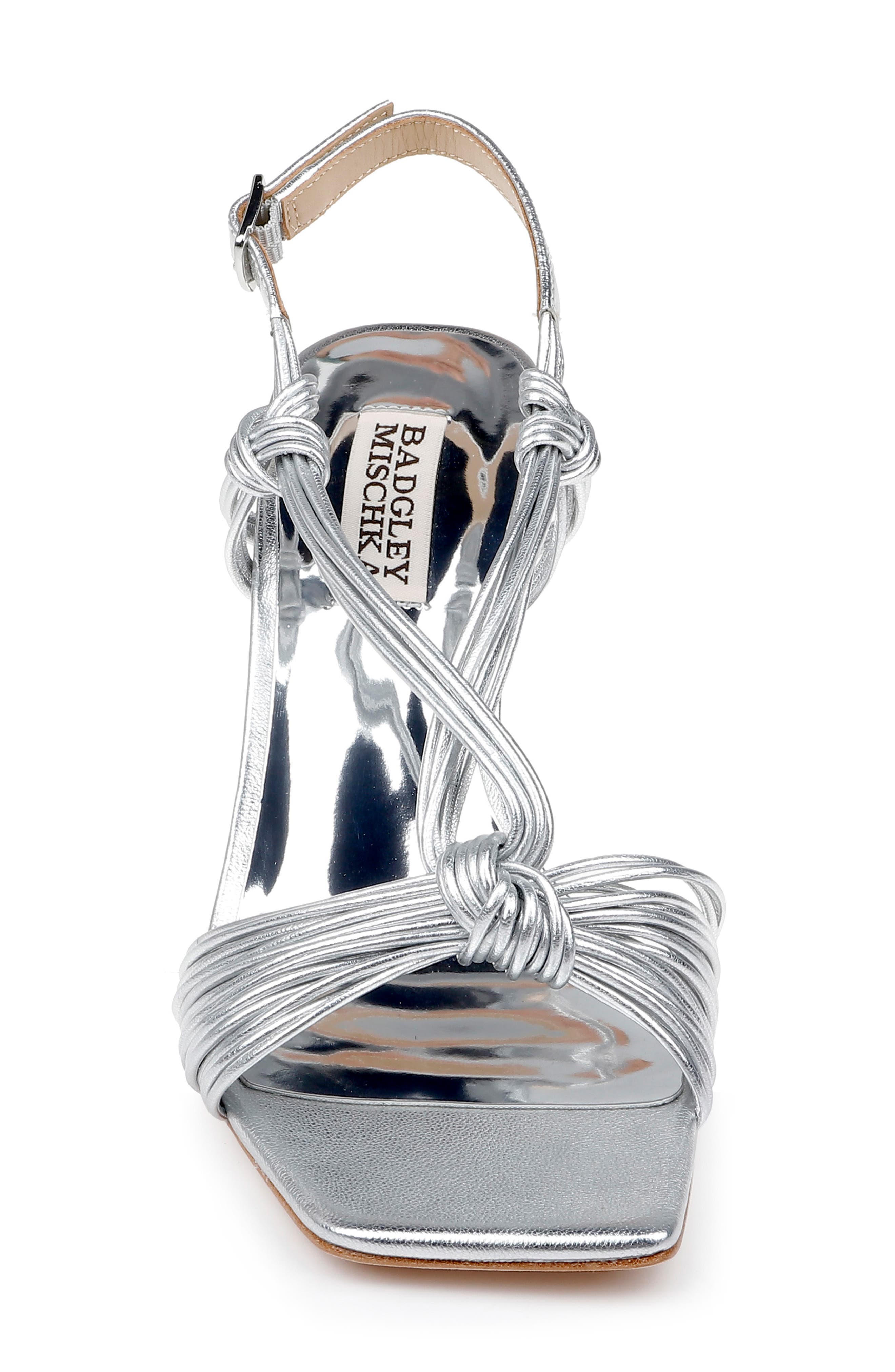 Badgley Mischka Collection Carmine High Shine Slingback Sandal, Alternate, color, 