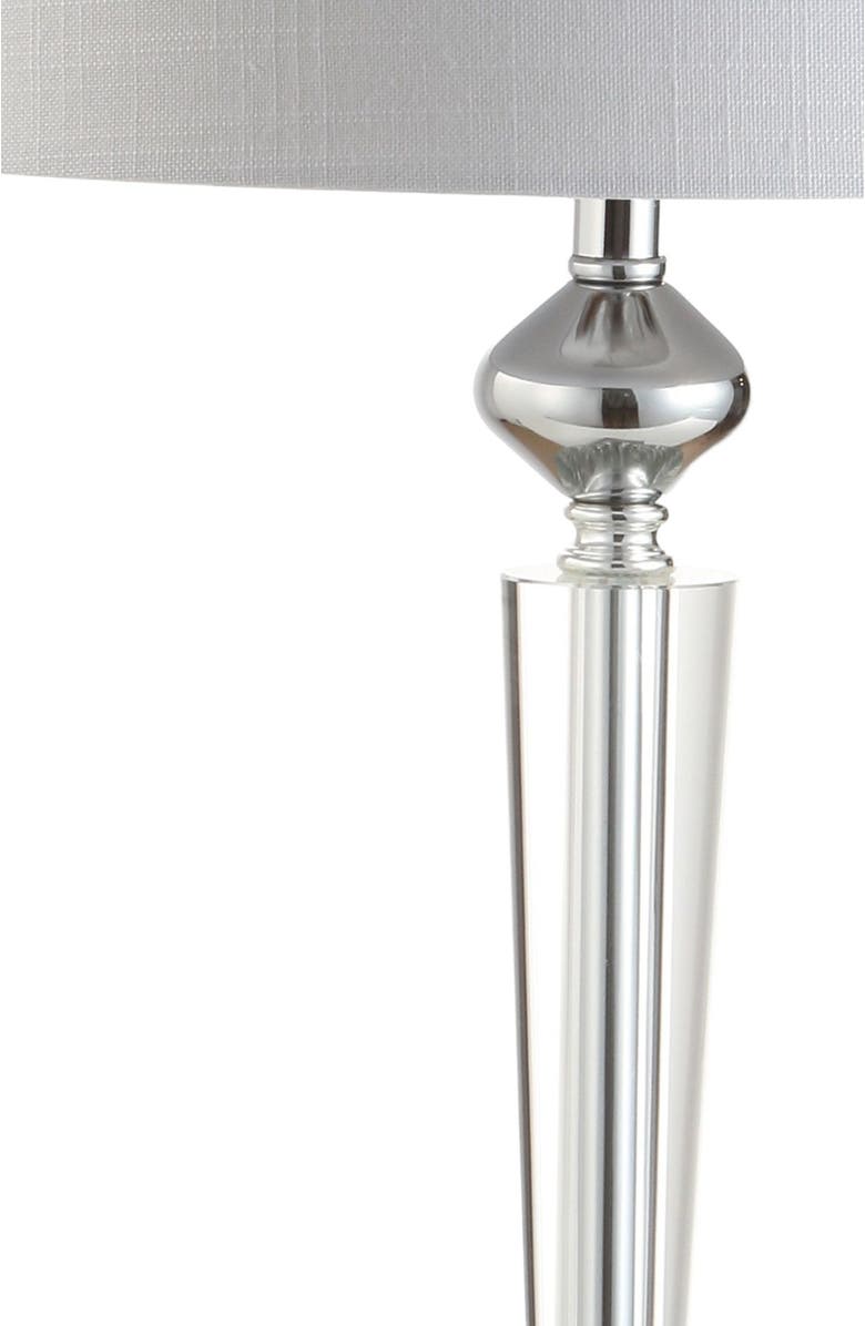 JONATHAN Y Foster 28.25" Crystal LED Table Lamp, Clear/Chrome, Alternate, color, Clear