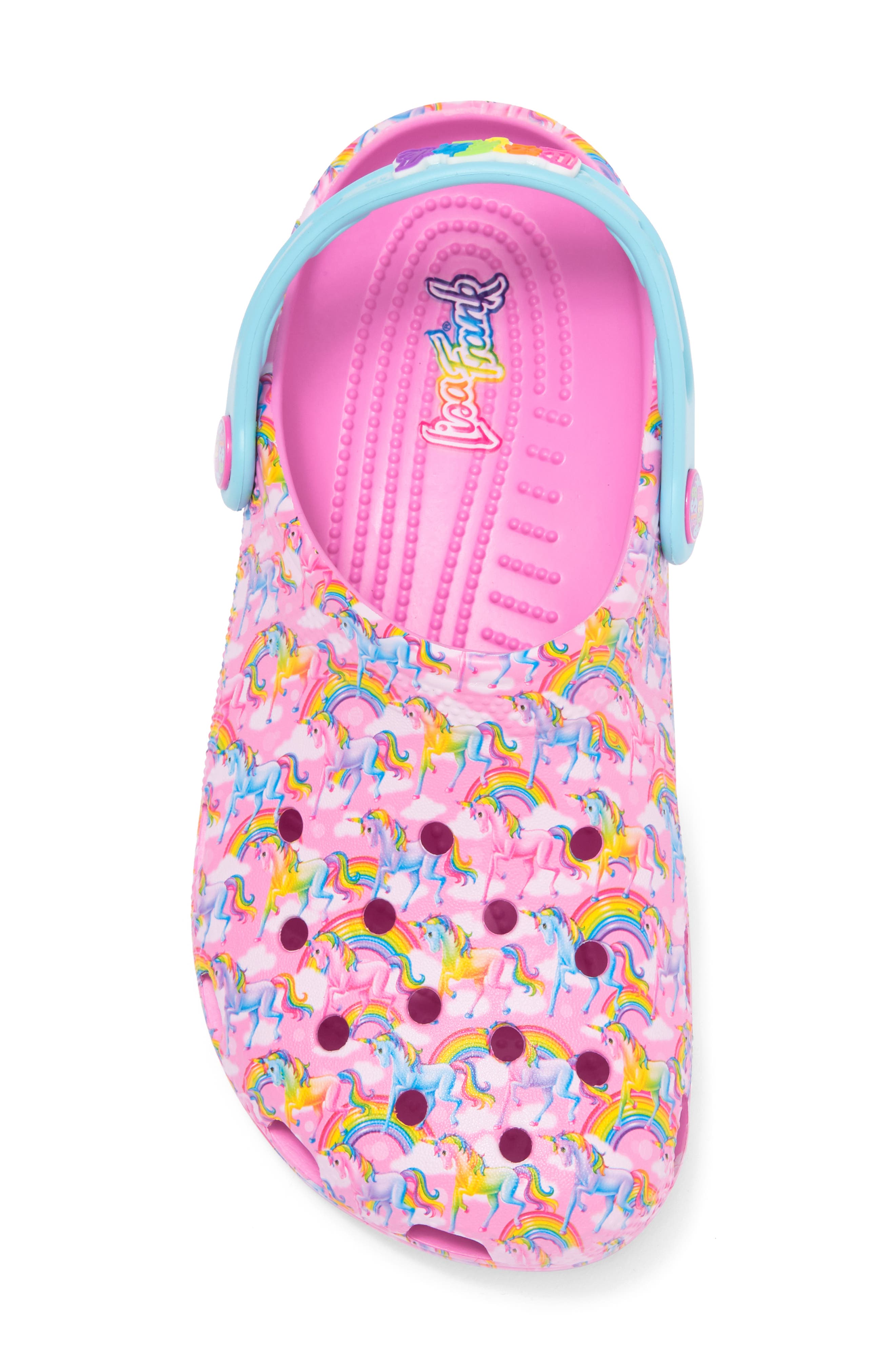 CROCS Kids' X Lisa Frank Rainbow Unicorn Clog, Alternate, color, 