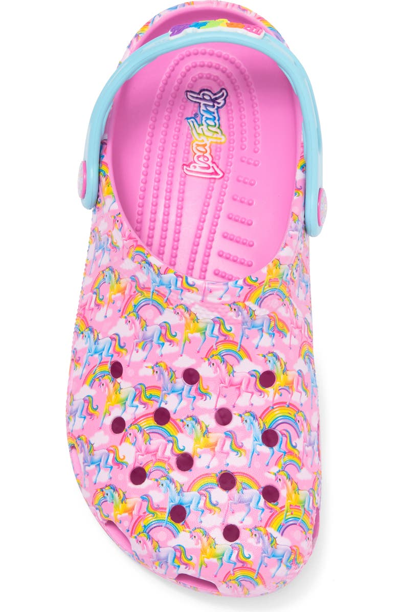CROCS Kids' X Lisa Frank Rainbow Unicorn Clog, Alternate, color,