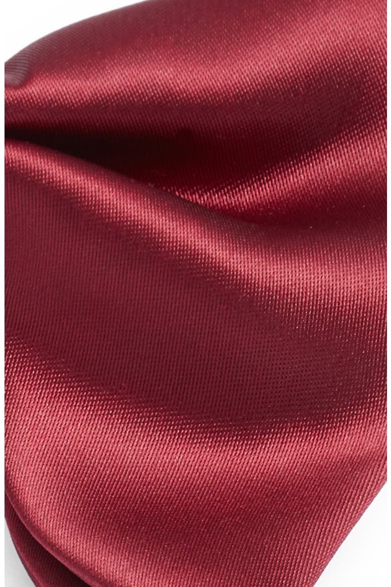 Red Silk Butterfly Bow Tie, Alternate, color, DARK RED
