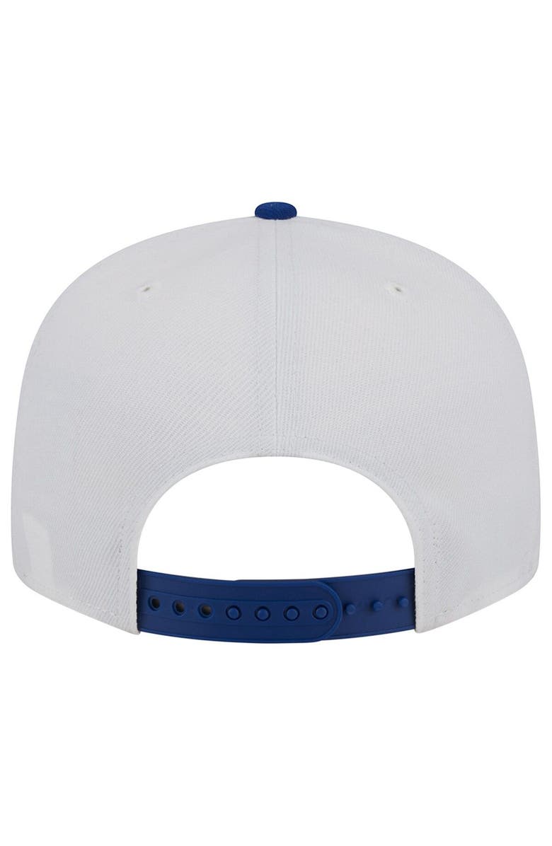 New Era Men's New Era White/Royal Pitt Panthers Two-Tone Layer 9FIFTY Snapback Hat, Alternate, color,