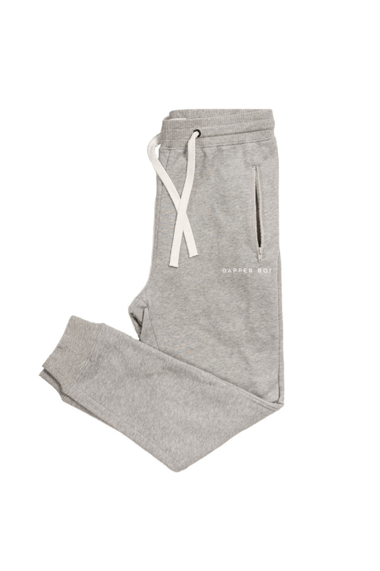 Grey Melange DB Joggers, Alternate, color, Grey Mélange
