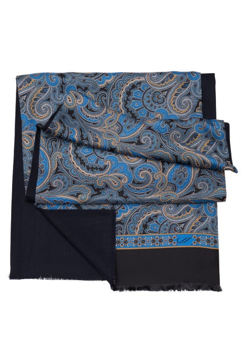 Sorrento - Wool Backed Silk Scarf for Men