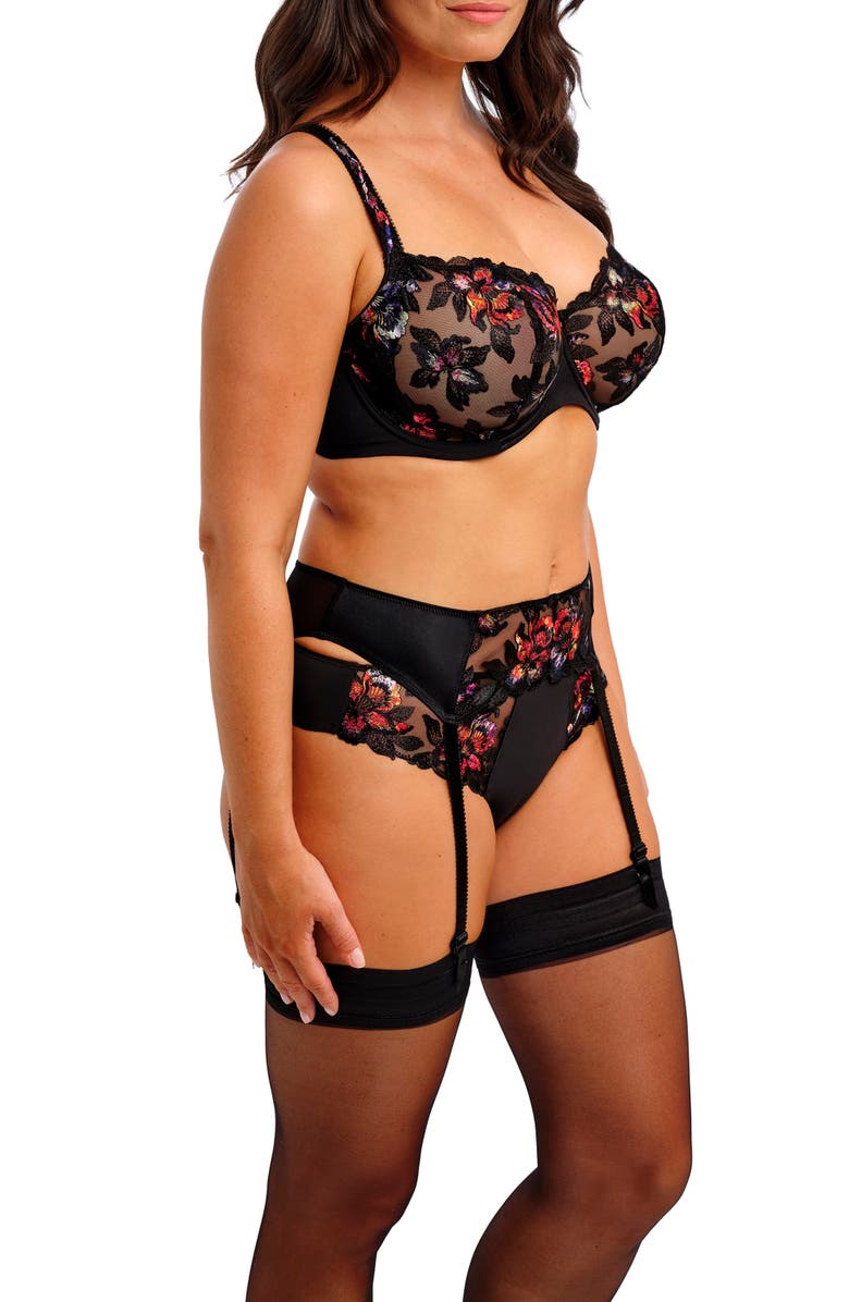Fantasie Magdalena Underwire Balconette Bra, Alternate, color, Noir
