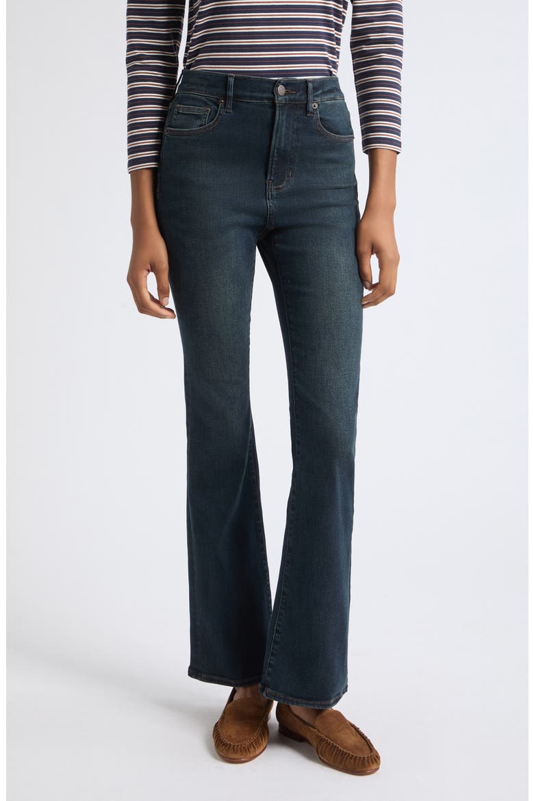 Cameron Mid Rise Bootcut Jeans, Main, color, DARK INK