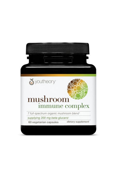 Mushroom Immune Complex Vegan Support Supplement 60 Vegetarian Capsules