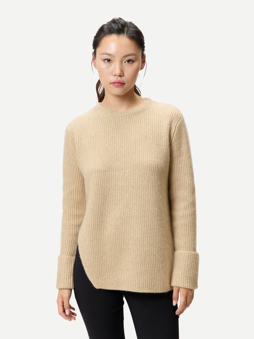 Gobi Cashmere Cashmere Sweater With Detachable Collar In Neutral
