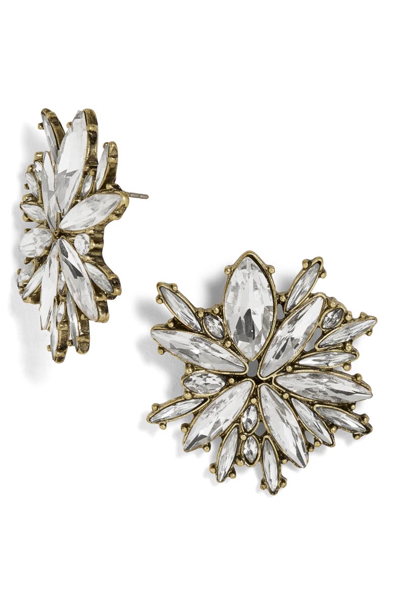 BaubleBar Icicle Crystal Stud Earrings, Main, color,