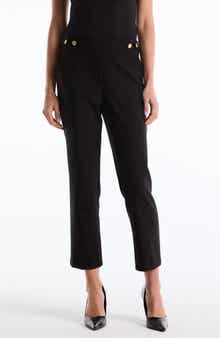 Laundry by Shelli Segal Tab Detail Straight Leg Pants