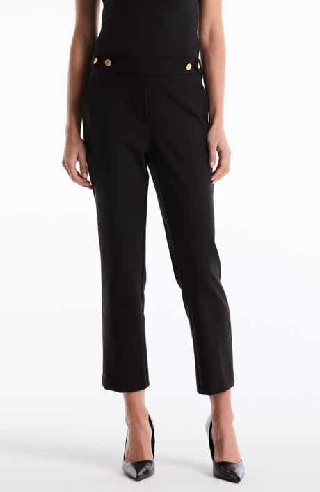 Laundry by Shelli Segal Tab Detail Straight Leg Pants