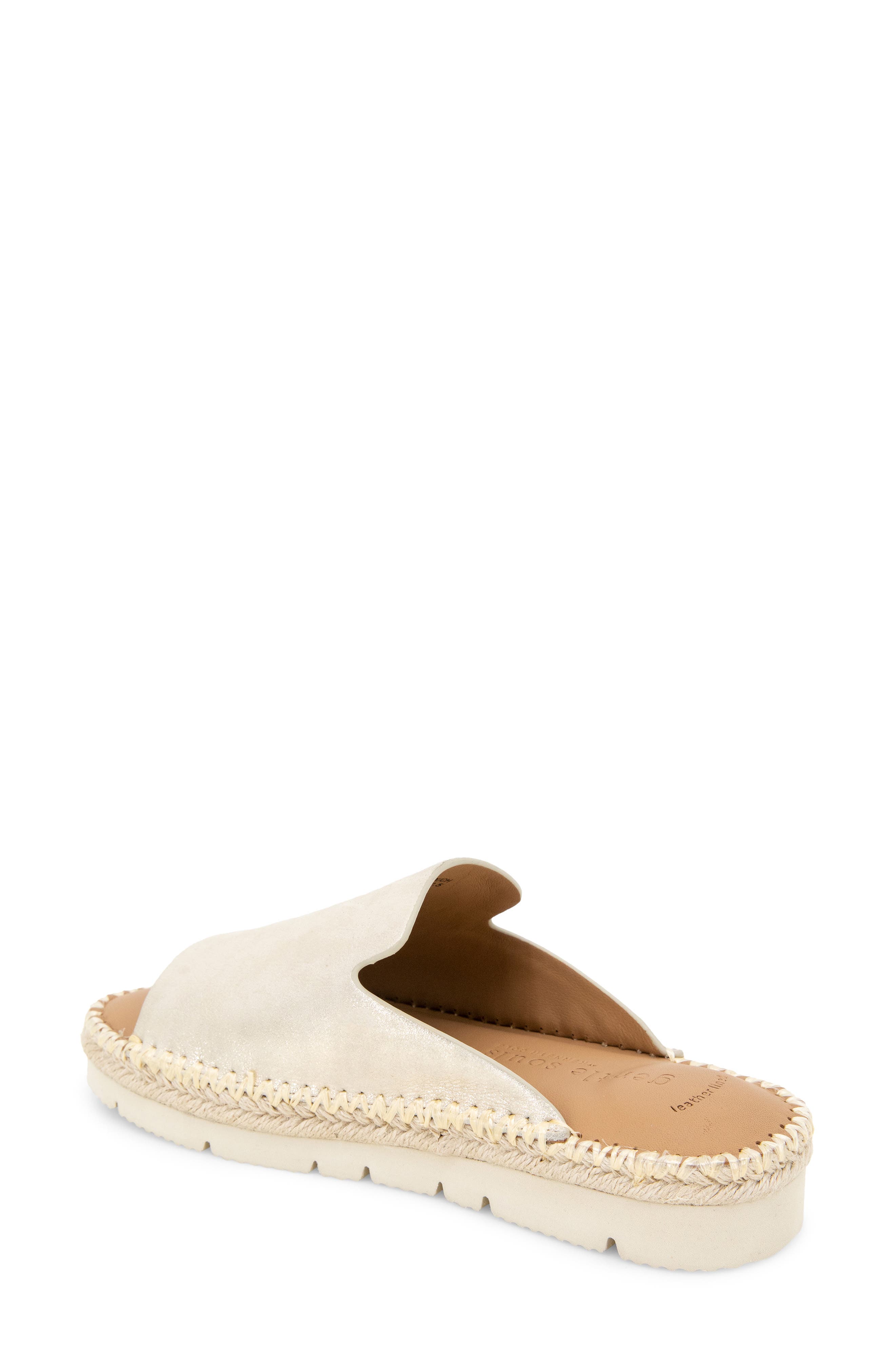 Gentle Souls Leilani Slide Sandal, Alternate, color, Gold Leather