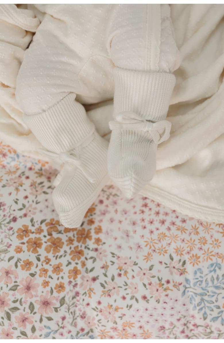 Bebe Bella Knitted Footies, Alternate, color, Dark Almond