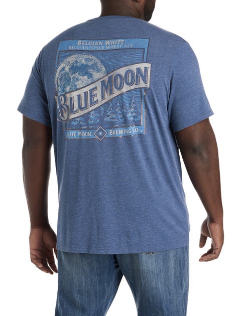 Big & Tall Blue Moon Label Graphic Tee