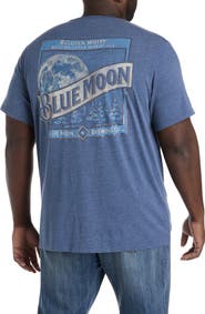 Lucky Brand Big & Tall Blue Moon Label Graphic Tee