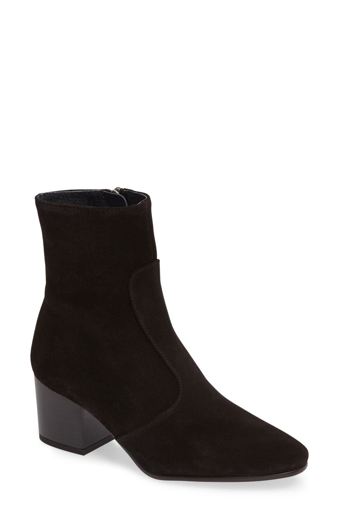 Topshop 'Mustard' Western Boot, Main, color, 