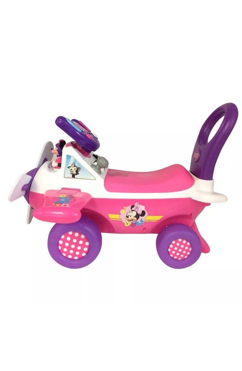 Kiddieland Disney Minnie Mouse Plane Activity Rideon, Alternate, color, Multicolored