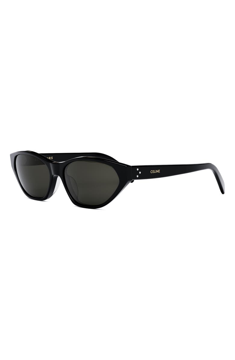 CELINE 57mm Cat Eye Sunglasses, Alternate, color, 