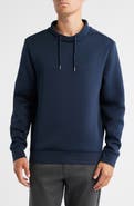 Robert Barakett Drayton Crossover Mock Neck Sweatshirt